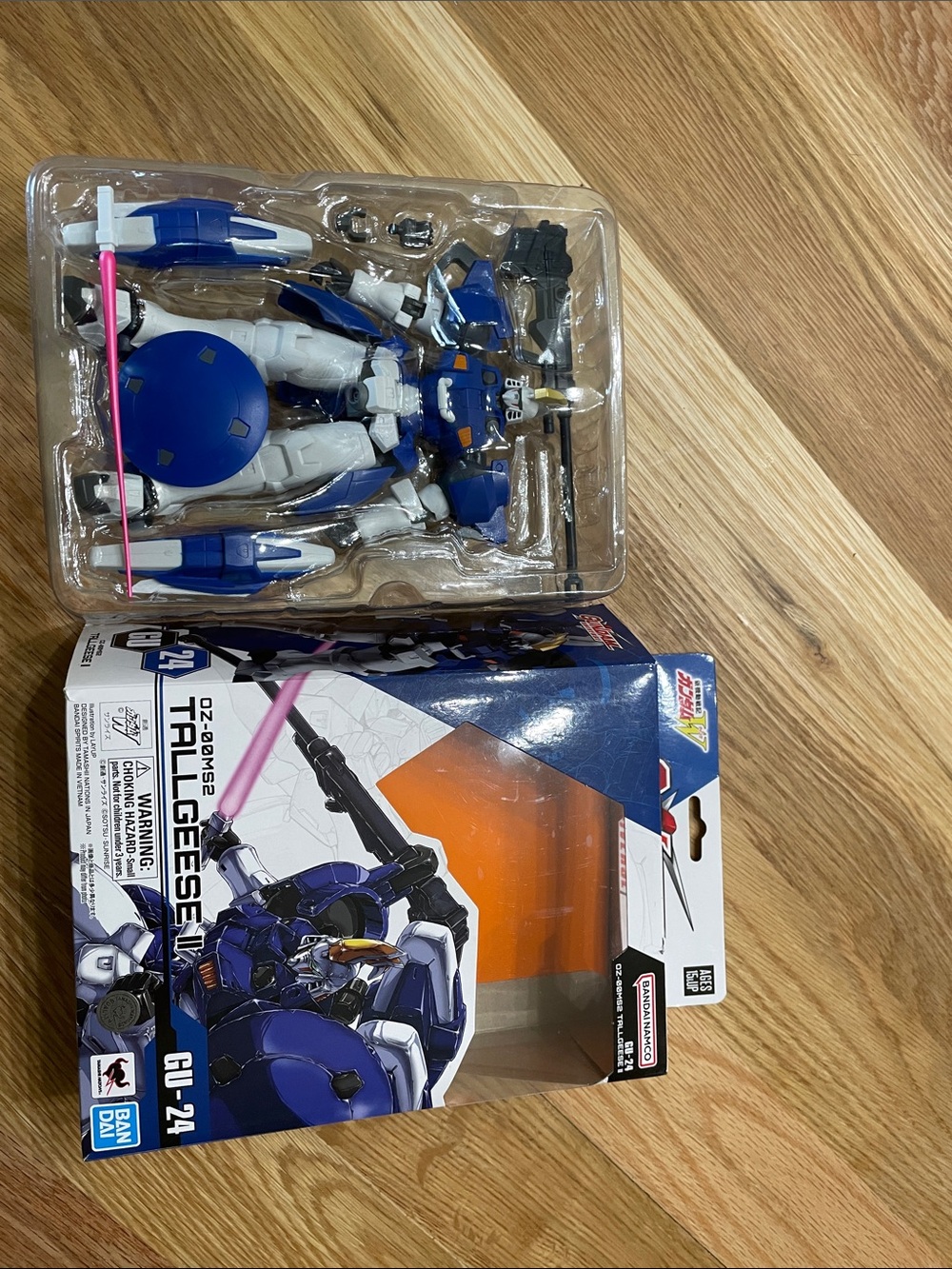 Tallgeese II Blue & White Action Figure - Gunpla Style
